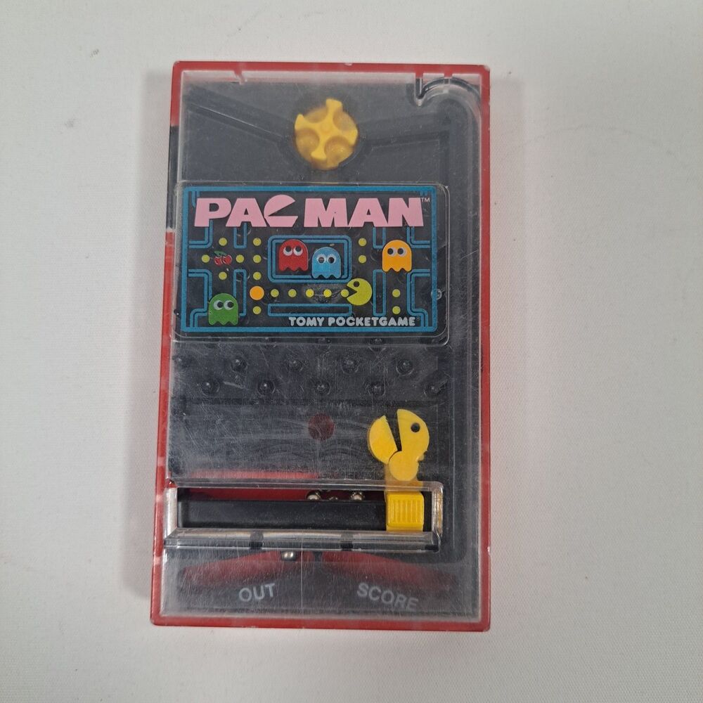 Vintage Pac Man Tomy Pocket Game No. 7015 Works